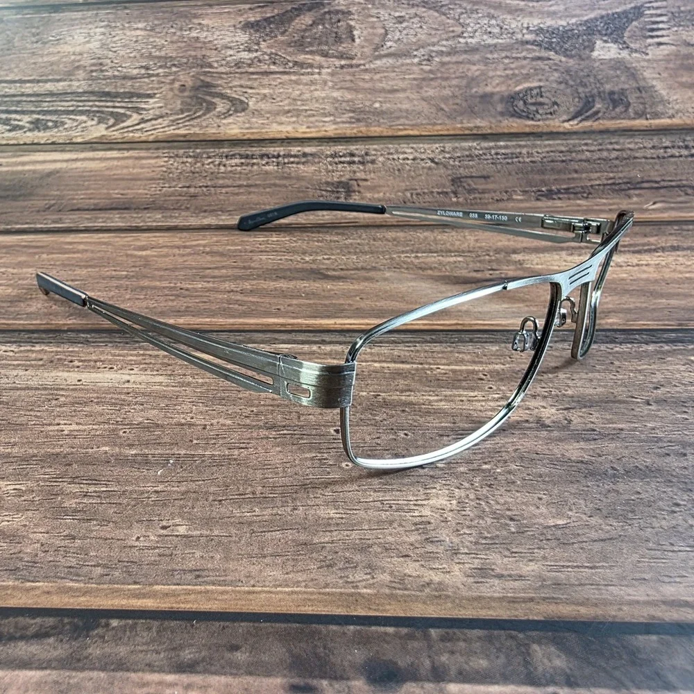 Shaquille O'Neal Eyeglasses Mens XL‎ Metal 4003 Zyloware 59-17-150 Signature